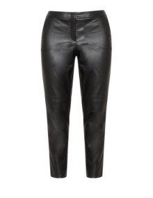 Samoon Faux leather trousers Black