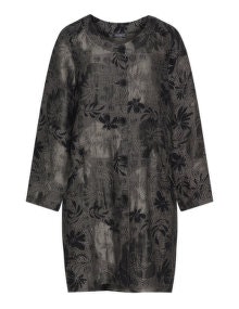 Transparente Floral print jacquard jacket  Black / Grey