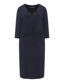 Manon Baptiste Shape collection jersey dress  Dark-Blue