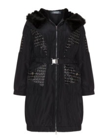 Lissmore Faux fur collar jacket Black