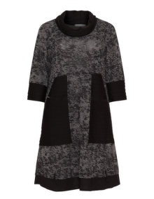 Lissmore Two-tone panelled dress Black / Grey