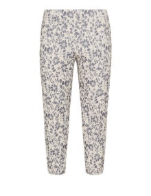 navabi Floral cigarette trousers Cream / Blue