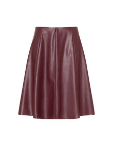navabi Faux leather A-line skirt  Bordeaux-Red