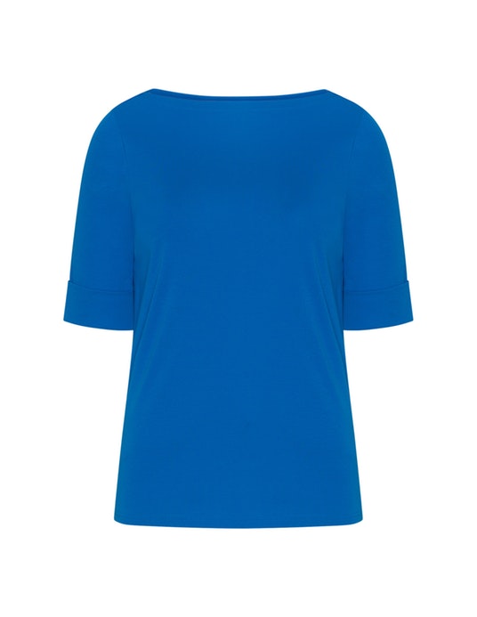 Lauren Ralph Lauren Woman Bateau neckline top Blue