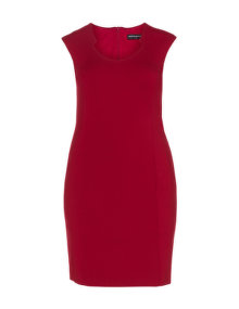Manon Baptiste Shape Collection shift dress Red