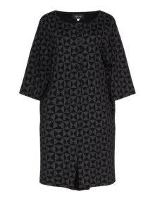 Vincenzo Allocca Long patterned tunic Black / Grey