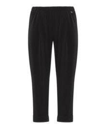 Mat Jersey tapered trousers Black