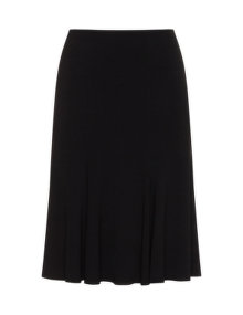 Doris Streich A-line jersey skirt  Black