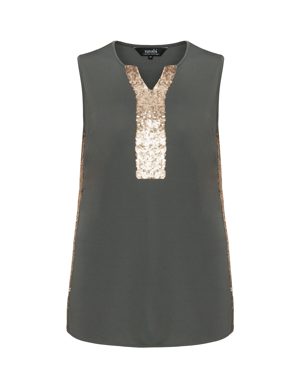 Sequin embellished jersey top by
navabi