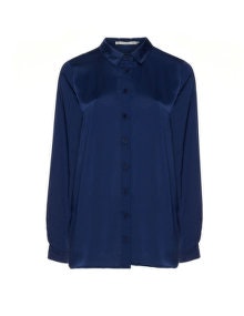 Studio Satin blouse  Dark-Blue