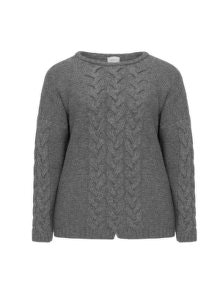 Amber and Vanilla Cashmere and merino wool jumper  Grey / Mottled