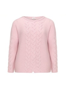 Amber and Vanilla Cashmere and merino wool jumper  Pink