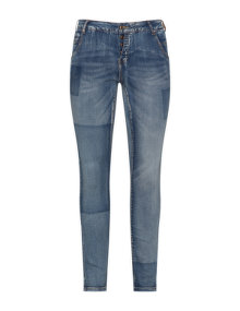 Zizzi Washed out slim fit jeans Blue