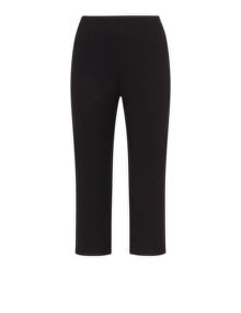 seeyou Cropped jersey trousers Black
