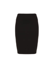 Yoek Jersey pencil skirt Black