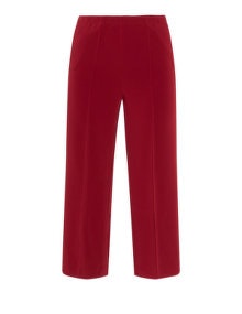 Karin Paul Cropped wide leg trousers Red
