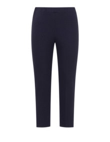 Vento Maro Dotted jersey trousers Dark-Blue / White