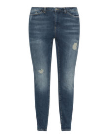 Junarose Distressed skinny jeans Blue