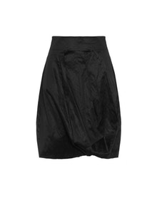 Elemente Clemente Crinkled cocoon skirt Black