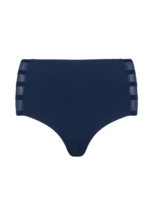 Robyn Lawley Mesh insert bikini bottoms Blue