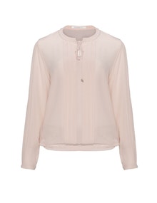 Evelin Brandt Pleated silk blouse  Pink