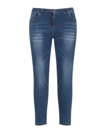 Chalou Embellished skinny jeans  Blue