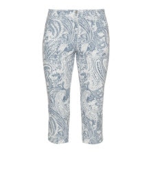 Kj Brand Printed slim fit Betty jeans Ivory-White / Blue