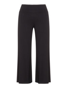 Twister Flared jersey trousers Black