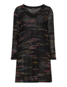 Twister Knit tunic  Black / Multicolour