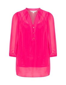Baylis and May 2-in-1 chiffon blouse Pink