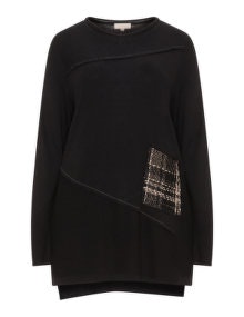 Isolde Roth Patchwork-inspired jumper Black