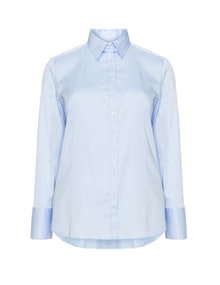Eterna Cotton blend shirt Light-Blue