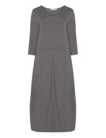 Isolde Roth Midi-length box pleat dress  Grey