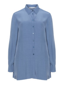 Evelin Brandt Mother-of-pearl button shirt Blue