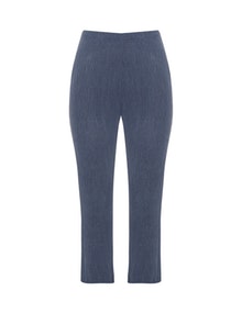 La Stampa Textured straight leg trousers Blue