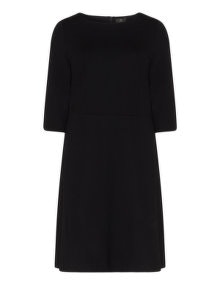 Jo and Julia Fit-and-flare jersey dress Black