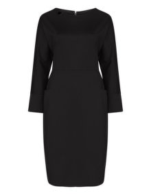 Bessin Knee-length ponte dress Black