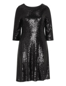 Baylis and May Sequin dress Black