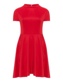Want That Trend Cut-out jersey mini dress Red
