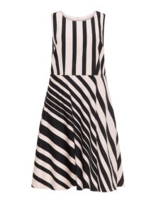 Studio 8 A-line striped dress  Black / Pink