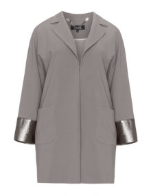 navabi Shimmering cuffs coat Taupe-Grey / Silver