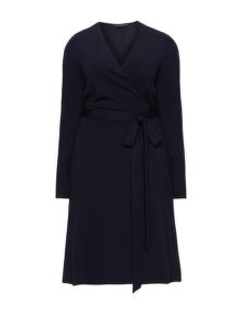 Manon Baptiste Jersey wrap dress Dark-Blue