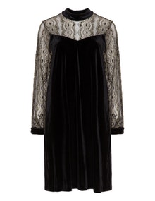 Gozzip Lace and velvet dress Black / Gold