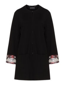 Manon Baptiste Sequin cuff jacket Black / Multicolour