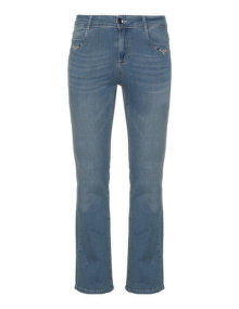 Mat Washed out bootcut jeans Blue