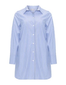 Yoona Striped cotton blend shirt Blue / White