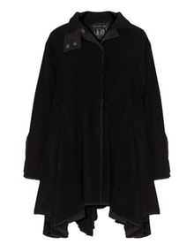 Barbara Speer Wool-blend cashmere coat  Black