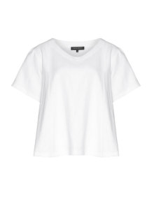 Katrin Kiesler Linen shirt with overlapped sleeves White