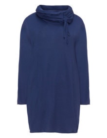 Isolde Roth Jumper with scarf Dark-Blue