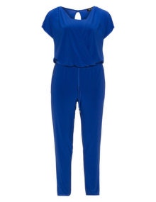 Verpass Cross-over jersey jumpsuit Blue